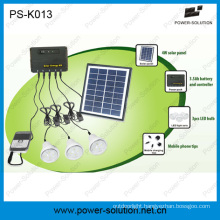 4W Solar Panel 3PCS 1W SMD LED Bulbs Solar Kit with Phone Charger Function